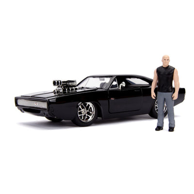 The Fast and Furious Diecast Model Hollywood Rides 1/24 1970 Dodge Charger with Dom Toretto Figure - Action Figures - Jada Toys - Hobby Figures UK