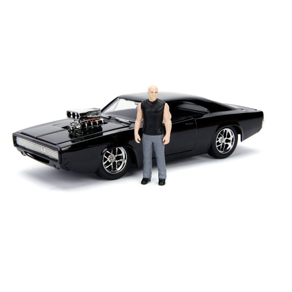 The Fast and Furious Diecast Model Hollywood Rides 1/24 1970 Dodge Charger with Dom Toretto Figure - Action Figures - Jada Toys - Hobby Figures UK