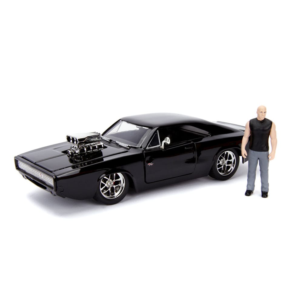 The Fast and Furious Diecast Model Hollywood Rides 1/24 1970 Dodge Charger with Dom Toretto Figure - Action Figures - Jada Toys - Hobby Figures UK