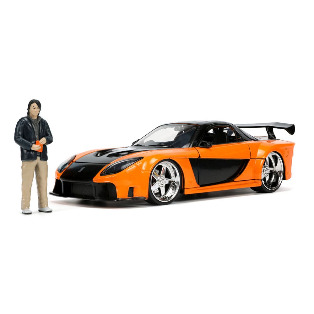 The Fast and Furious Diecast Model Hollywood Rides 1/24 1997 Mazda RX7 with Han Figure - Action Figures - Jada Toys - Hobby Figures UK