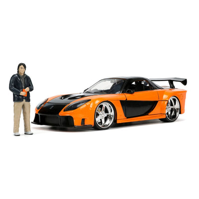 The Fast and Furious Diecast Model Hollywood Rides 1/24 1997 Mazda RX7 with Han Figure - Action Figures - Jada Toys - Hobby Figures UK