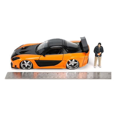 The Fast and Furious Diecast Model Hollywood Rides 1/24 1997 Mazda RX7 with Han Figure - Action Figures - Jada Toys - Hobby Figures UK