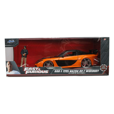 The Fast and Furious Diecast Model Hollywood Rides 1/24 1997 Mazda RX7 with Han Figure - Action Figures - Jada Toys - Hobby Figures UK