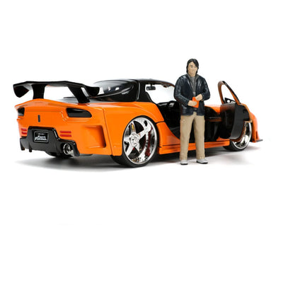 The Fast and Furious Diecast Model Hollywood Rides 1/24 1997 Mazda RX7 with Han Figure - Action Figures - Jada Toys - Hobby Figures UK