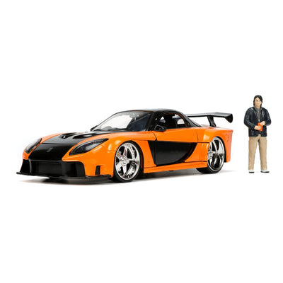 The Fast and Furious Diecast Model Hollywood Rides 1/24 1997 Mazda RX7 with Han Figure - Action Figures - Jada Toys - Hobby Figures UK