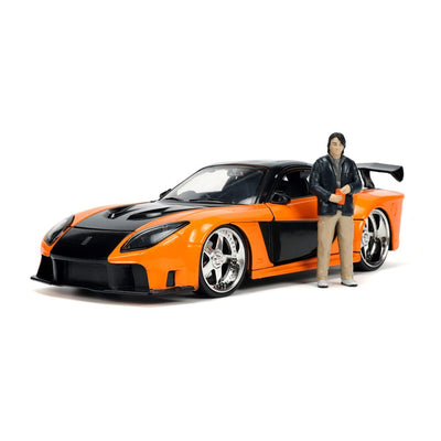 The Fast and Furious Diecast Model Hollywood Rides 1/24 1997 Mazda RX7 with Han Figure - Action Figures - Jada Toys - Hobby Figures UK