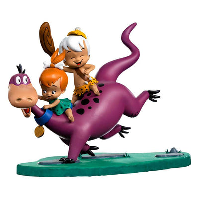 The Flintstones Art Scale Statue 1/10 Dino, Pebbles and Bamm-Bamm 13cm - Scale Statue - Iron Studios - Hobby Figures UK