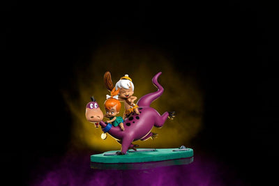 The Flintstones Art Scale Statue 1/10 Dino, Pebbles and Bamm-Bamm 13cm - Scale Statue - Iron Studios - Hobby Figures UK