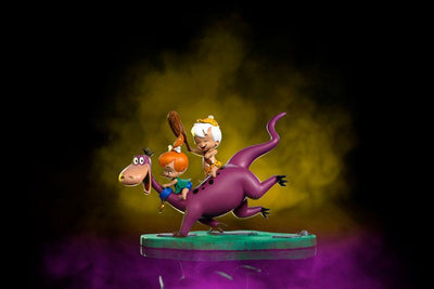 The Flintstones Art Scale Statue 1/10 Dino, Pebbles and Bamm-Bamm 13cm - Scale Statue - Iron Studios - Hobby Figures UK