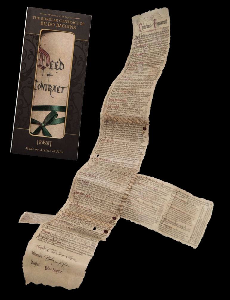 The Hobbit Mini Replica The Burglar Contract of Bilbo Baggins - Scale Statue - Weta Workshop - Hobby Figures UK