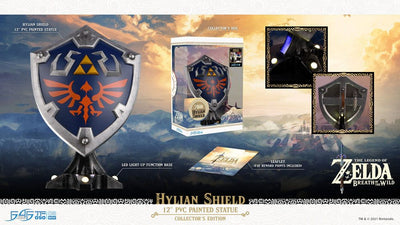 The Legend of Zelda Breath of the Wild PVC Statue Hylian Shield Collector's Edition 29cm - Scale Statue - First 4 Figures - Hobby Figures UK