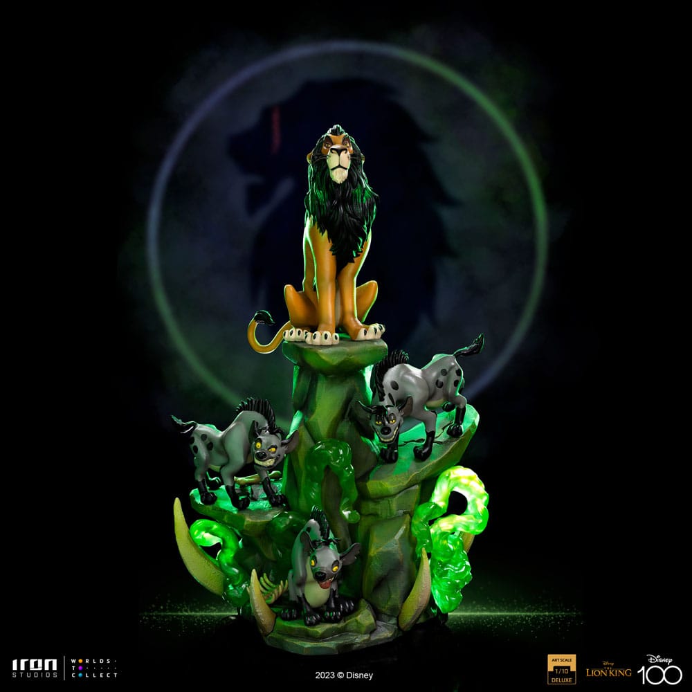 The Lion King Art Scale Deluxe Statue 1/10 Scar Deluxe 31cm - Scale Statue - Iron Studios - Hobby Figures UK