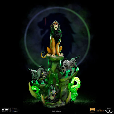 The Lion King Art Scale Deluxe Statue 1/10 Scar Deluxe 31cm - Scale Statue - Iron Studios - Hobby Figures UK