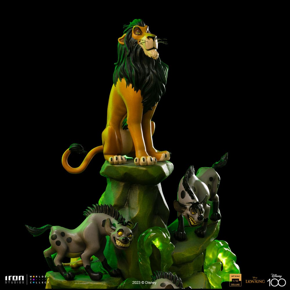The Lion King Art Scale Deluxe Statue 1/10 Scar Deluxe 31cm - Scale Statue - Iron Studios - Hobby Figures UK
