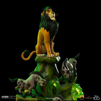 The Lion King Art Scale Deluxe Statue 1/10 Scar Deluxe 31cm - Scale Statue - Iron Studios - Hobby Figures UK