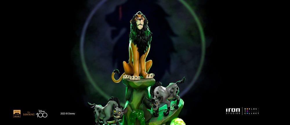 The Lion King Art Scale Deluxe Statue 1/10 Scar Deluxe 31cm - Scale Statue - Iron Studios - Hobby Figures UK