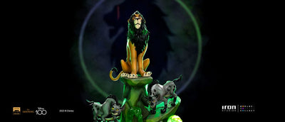 The Lion King Art Scale Deluxe Statue 1/10 Scar Deluxe 31cm - Scale Statue - Iron Studios - Hobby Figures UK