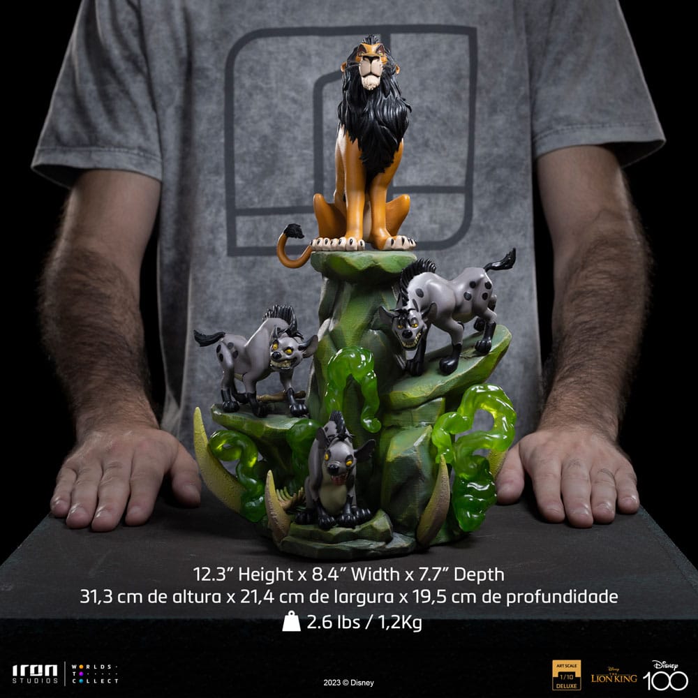 The Lion King Art Scale Deluxe Statue 1/10 Scar Deluxe 31cm - Scale Statue - Iron Studios - Hobby Figures UK