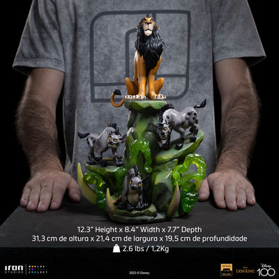 The Lion King Art Scale Deluxe Statue 1/10 Scar Deluxe 31cm - Scale Statue - Iron Studios - Hobby Figures UK