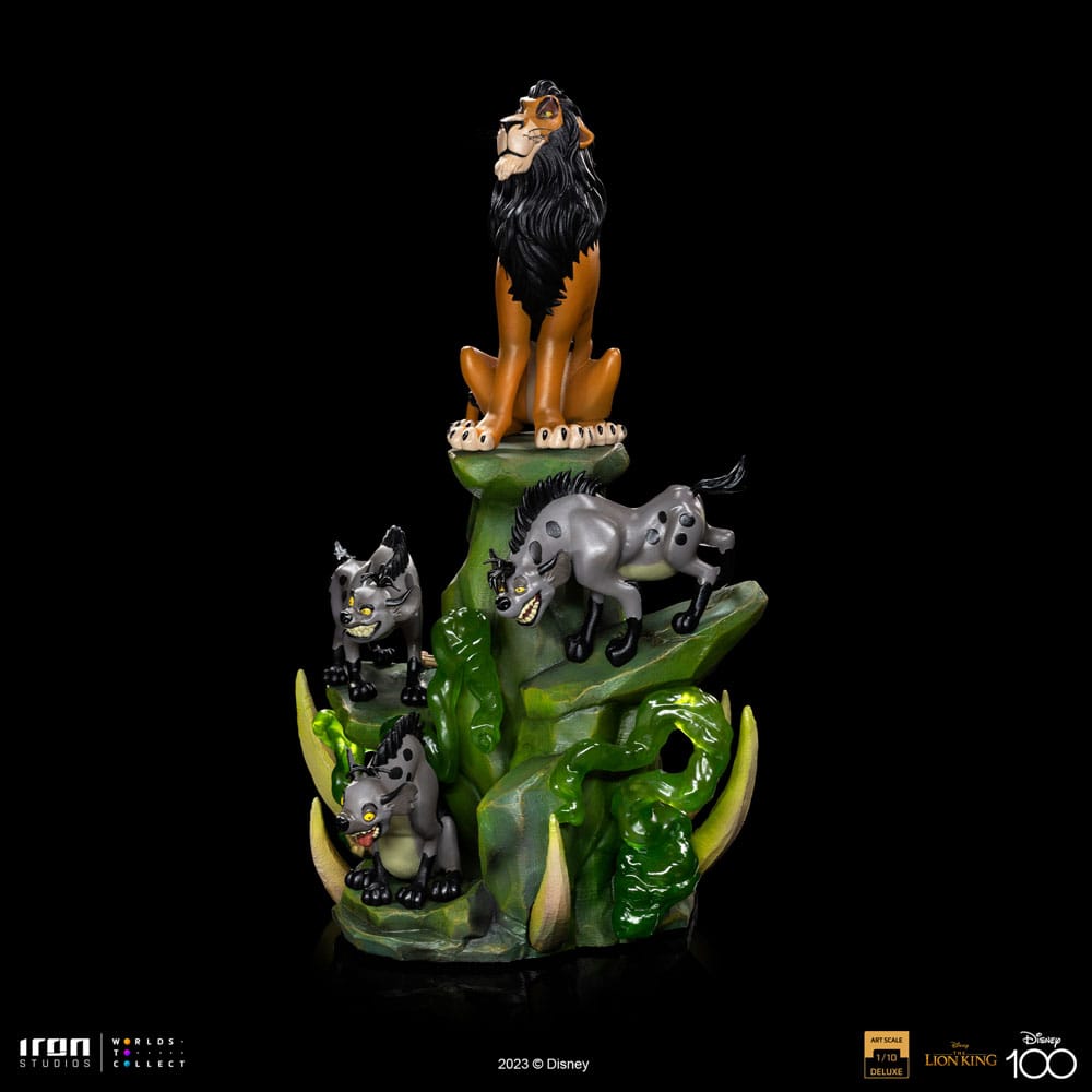 The Lion King Art Scale Deluxe Statue 1/10 Scar Deluxe 31cm - Scale Statue - Iron Studios - Hobby Figures UK