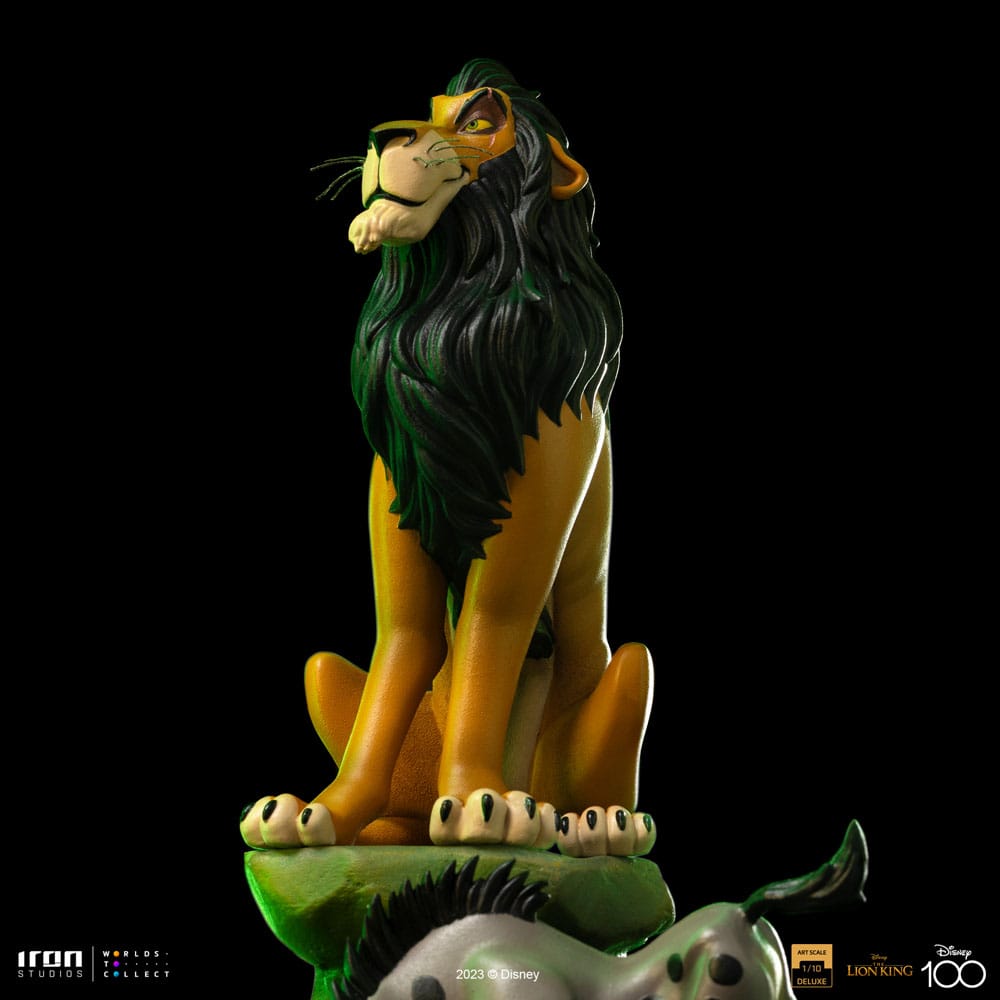 The Lion King Art Scale Deluxe Statue 1/10 Scar Deluxe 31cm - Scale Statue - Iron Studios - Hobby Figures UK