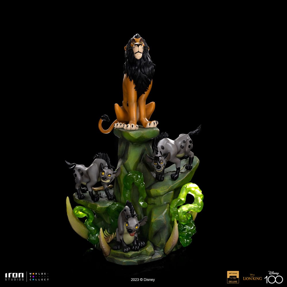 The Lion King Art Scale Deluxe Statue 1/10 Scar Deluxe 31cm - Scale Statue - Iron Studios - Hobby Figures UK