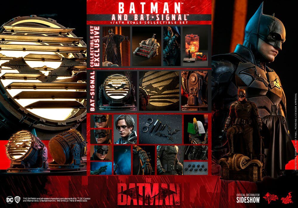 The Batman Movie Masterpiece Action Figure 1/6 Batman with Bat-Signal 31cm - Action Figures - Hot Toys - Hobby Figures UK
