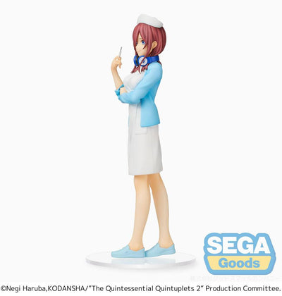 The Quintessential Quintuplets 2 SPM PVC Statue Miku Nakano Nurse Ver. 21cm - Scale Statue - Sega - Hobby Figures UK