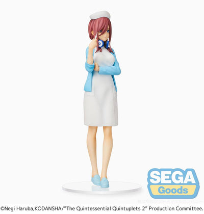 The Quintessential Quintuplets 2 SPM PVC Statue Miku Nakano Nurse Ver. 21cm - Scale Statue - Sega - Hobby Figures UK