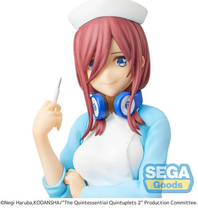 The Quintessential Quintuplets 2 SPM PVC Statue Miku Nakano Nurse Ver. 21cm - Scale Statue - Sega - Hobby Figures UK