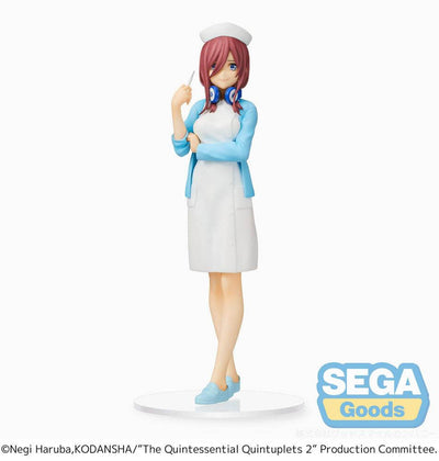 The Quintessential Quintuplets 2 SPM PVC Statue Miku Nakano Nurse Ver. 21cm - Scale Statue - Sega - Hobby Figures UK