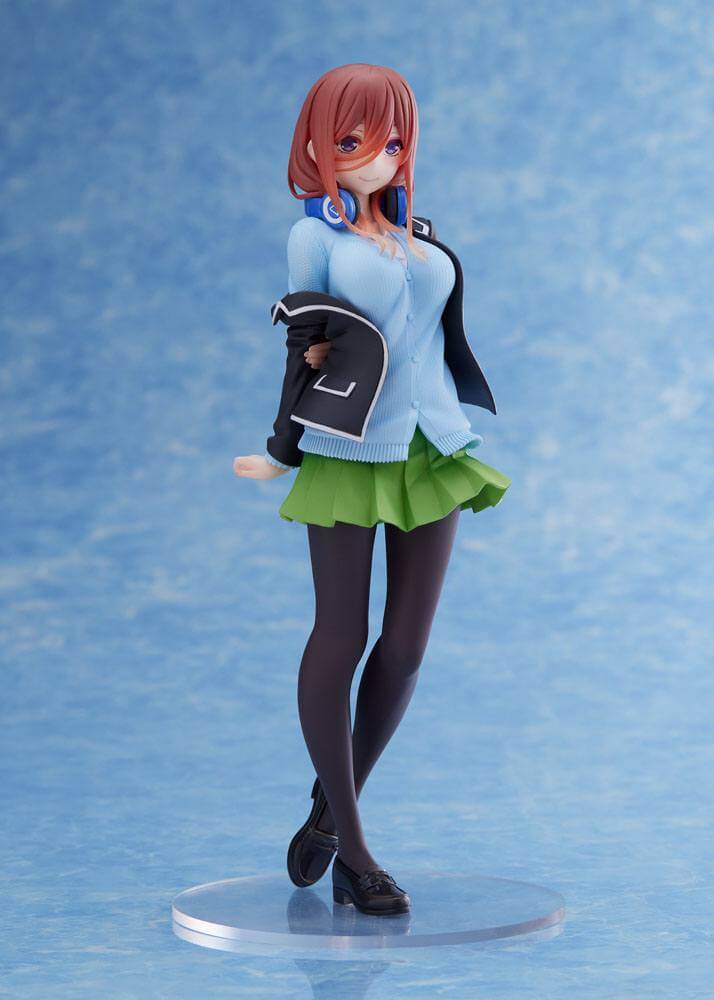 The Quintessential Quintuplets Coreful PVC Statue Nakano Miku Uniform Ver. Renewal 20cm - Scale Statue - Taito - Hobby Figures UK