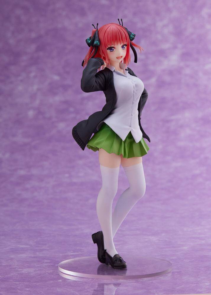 The Quintessential Quintuplets Coreful PVC Statue Nakano Nino Uniform Ver. Renewal 20cm - Scale Statue - Taito - Hobby Figures UK