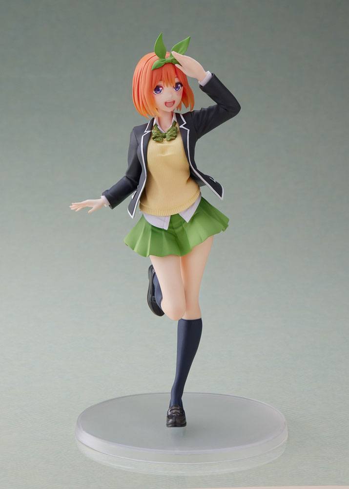 The Quintessential Quintuplets PVC Statue Yotsuba Nakano Uniform Ver. Renewal Edition 20cm - Scale Statue - Taito - Hobby Figures UK