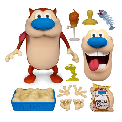 The Ren & Stimpy Show Deluxe Action Figure Stimpy 18cm - Action Figures - Super7 - Hobby Figures UK