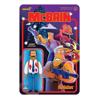The Simpsons ReAction Action Figure Wave 1 McBain - Scoey 10cm - Action Figures - Super7 - Hobby Figures UK