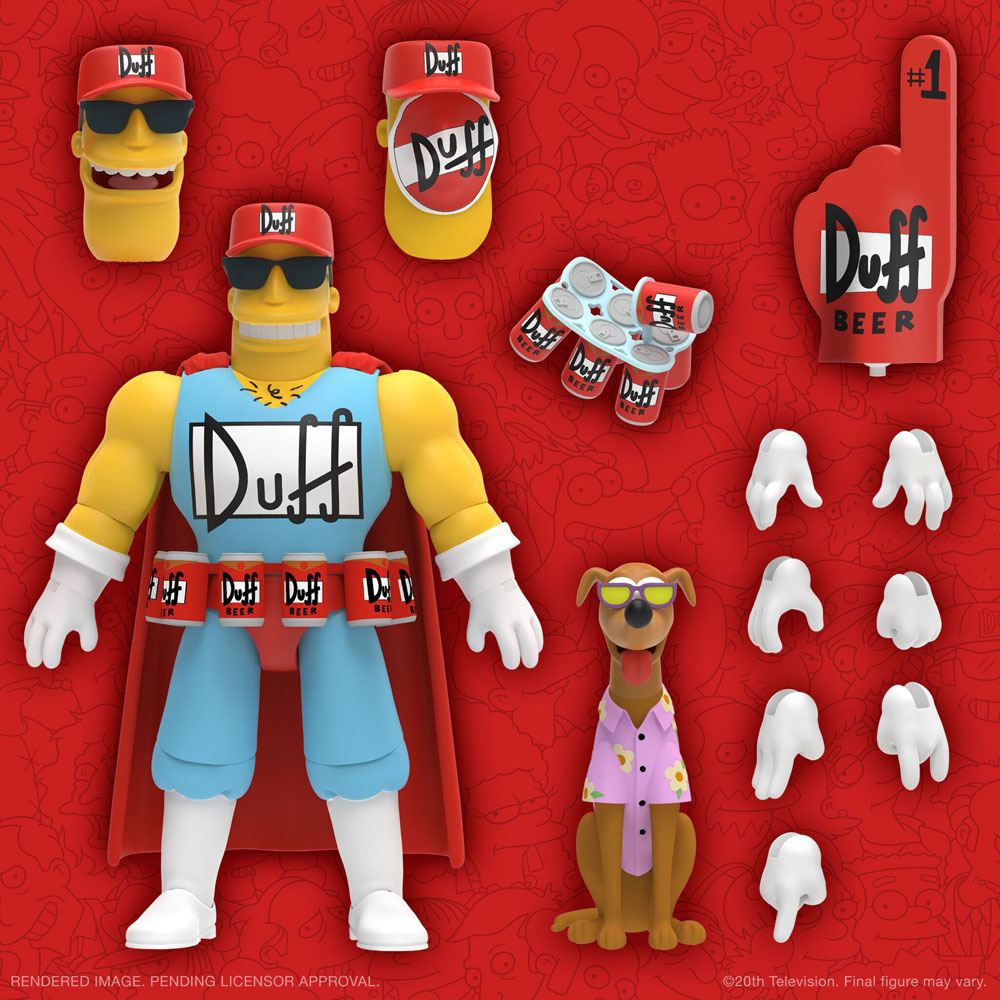 The Simpsons Ultimates Action Figure Duffman 18cm - Action Figures - Super7 - Hobby Figures UK