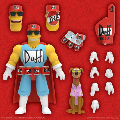 The Simpsons Ultimates Action Figure Duffman 18cm - Action Figures - Super7 - Hobby Figures UK