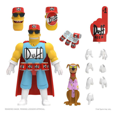 The Simpsons Ultimates Action Figure Duffman 18cm - Action Figures - Super7 - Hobby Figures UK