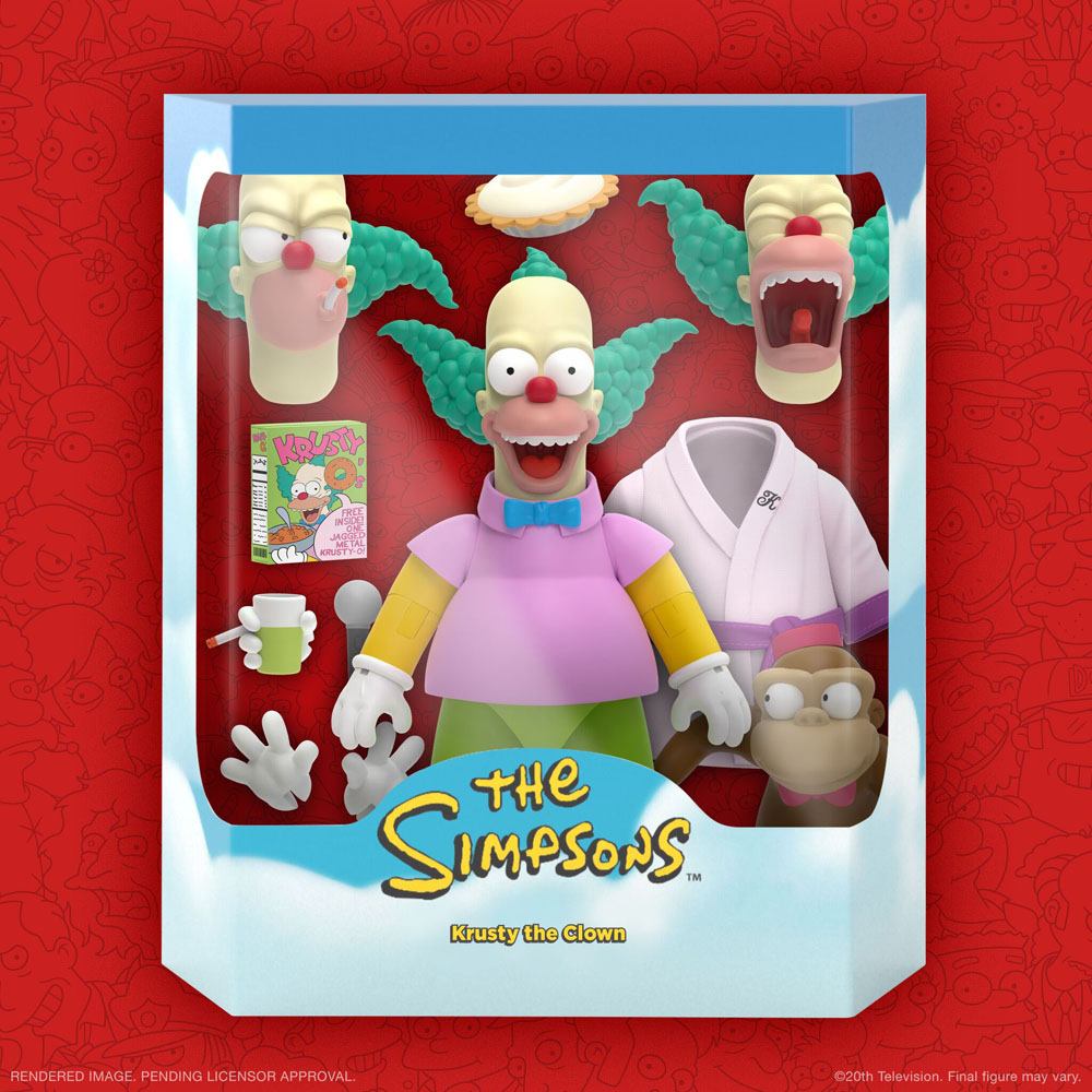 The Simpsons Ultimates Action Figure Krusty the Clown 18cm - Action Figures - Super7 - Hobby Figures UK