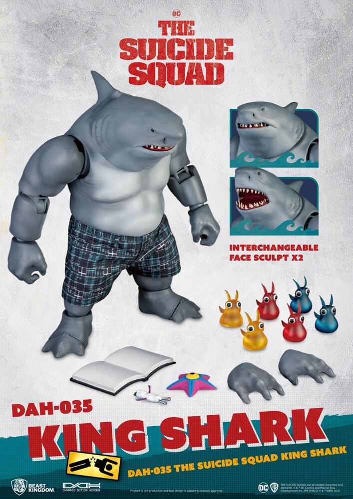 The Suicide Squad Dynamic 8ction Heroes Action Figure 1/9 King Shark 21cm - Action Figures - Beast Kingdom Toys - Hobby Figures UK