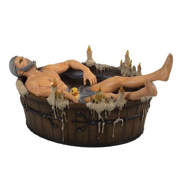 The Witcher 3 Wild Hunt Statue Geralt in the Bath 9cm - Scale Statue - Dark Horse - Hobby Figures UK