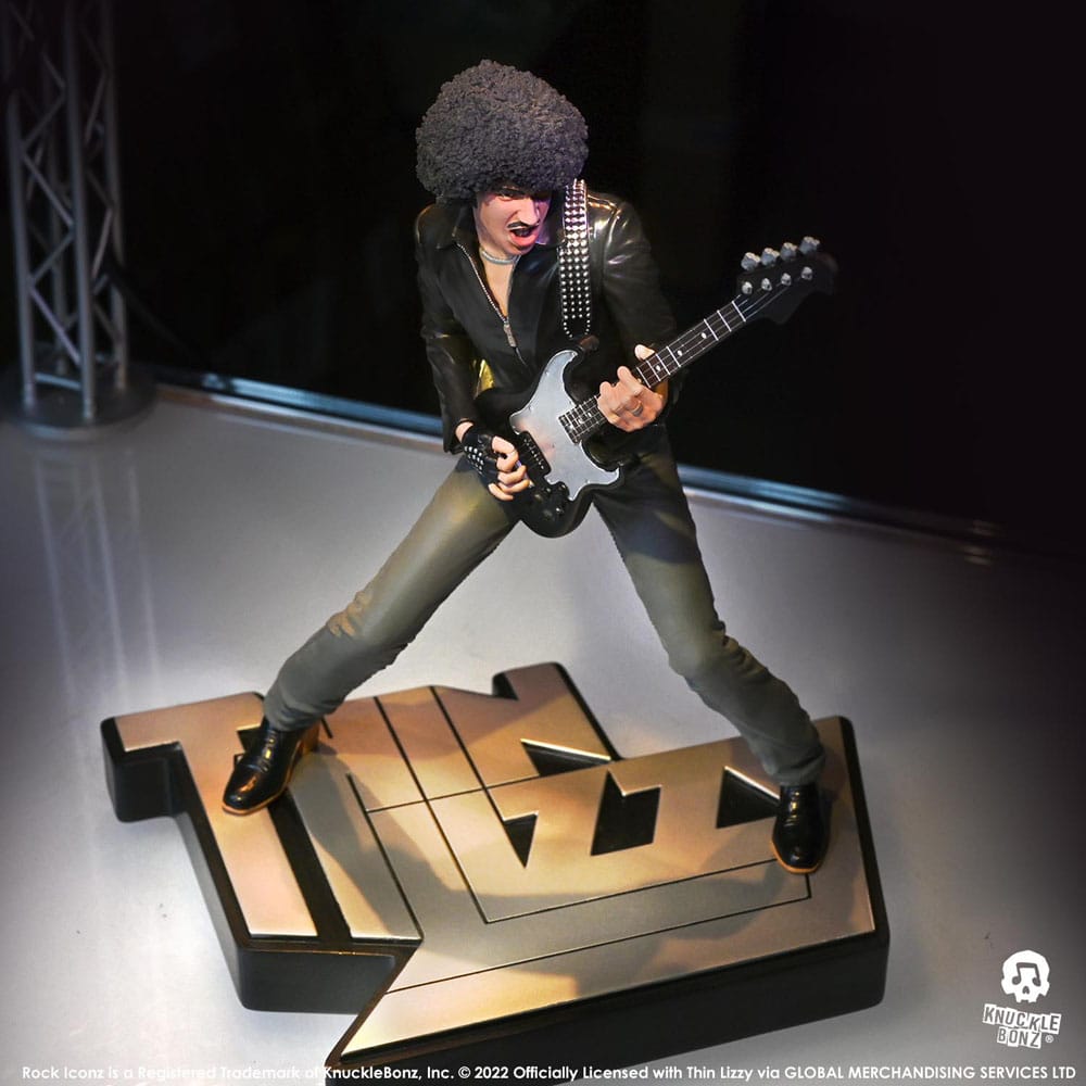 Thin Lizzy Rock Iconz Statue Phil Lynott 20cm - Scale Statue - Knucklebonz - Hobby Figures UK