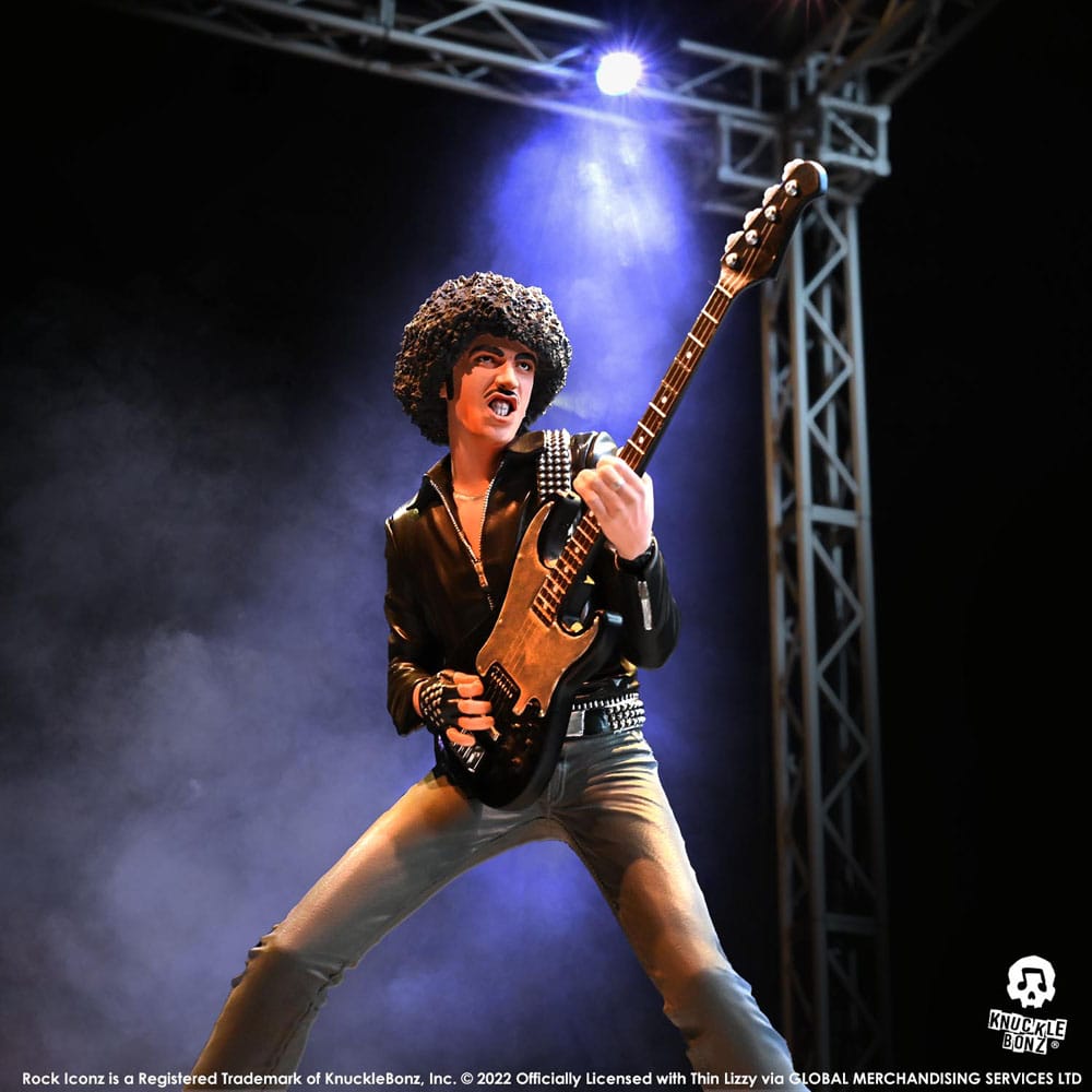 Thin Lizzy Rock Iconz Statue Phil Lynott 20cm - Scale Statue - Knucklebonz - Hobby Figures UK