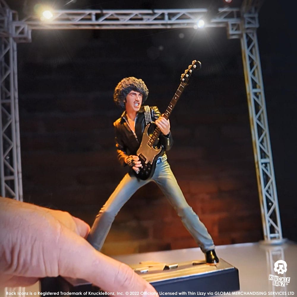 Thin Lizzy Rock Iconz Statue Phil Lynott 20cm - Scale Statue - Knucklebonz - Hobby Figures UK