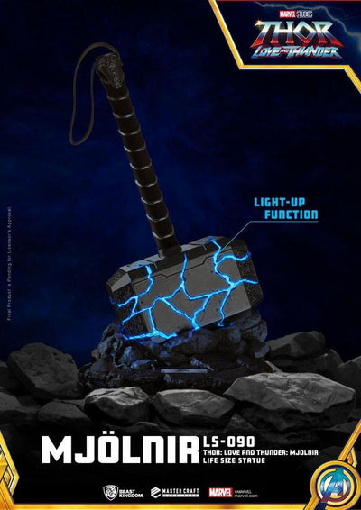Thor: Love and Thunder Life-Size Statue Mjolnir 53cm - Scale Statue - Beast Kingdom Toys - Hobby Figures UK