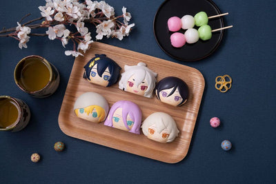 Touken Ranbu Online Fluffy Squeeze Bread Anti-Stress Figures 8cm Assortment Vol. 1 (6) - Mini Figures - Megahouse - Hobby Figures UK