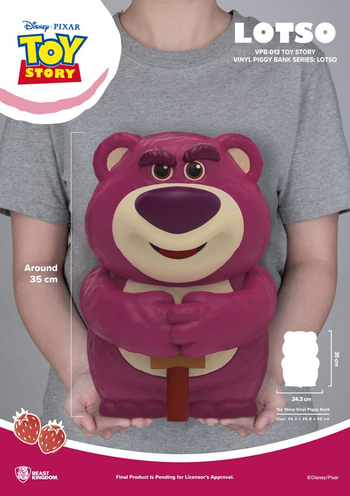 Toy Story Piggy Vinyl Bank Lotso 35cm - Scale Statue - Beast Kingdom Toys - Hobby Figures UK