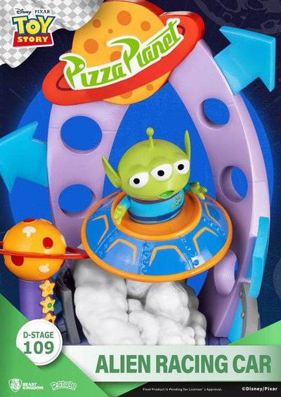 Toy Story D-Stage PVC Diorama Alien Racing Car Closed Box Version 15cm - Scale Statue - Beast Kingdom Toys - Hobby Figures UK