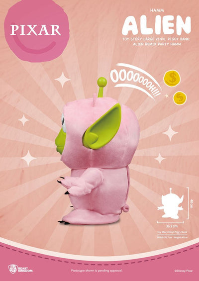 Toy Story Piggy Vinyl Bank Alien Remix Party Hamm 40cm - Scale Statue - Beast Kingdom Toys - Hobby Figures UK